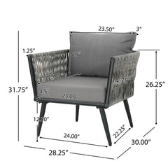 Oceanus - Chat Set Chair - Gray