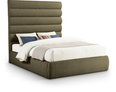 Adam - Boucle Fabric Bed With 70.5" Headboard