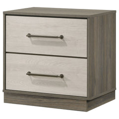Edmondson - 2 Drawer Nightstand - Gray