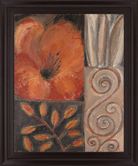 Spiraled Poppy - 28" x 34" Framed Wall Art