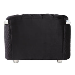 Pyroden - Chair - Black Velvet & Chrome