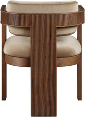 Sacha - Velvet Dining Chair With Brown Base (Set of 2)