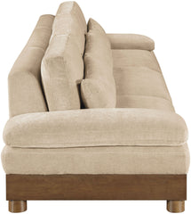 Turin - Chenille Fabric Upholstered Modular Sectional - Beige