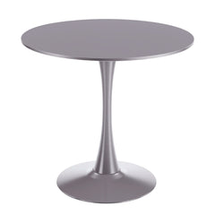 Mid-Century Tulip Table With Round Top, Pedestal Base