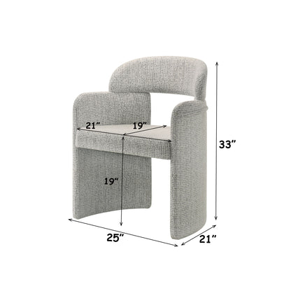 Kyree - Arm Chair (Set of 2) - Ivory / Gray