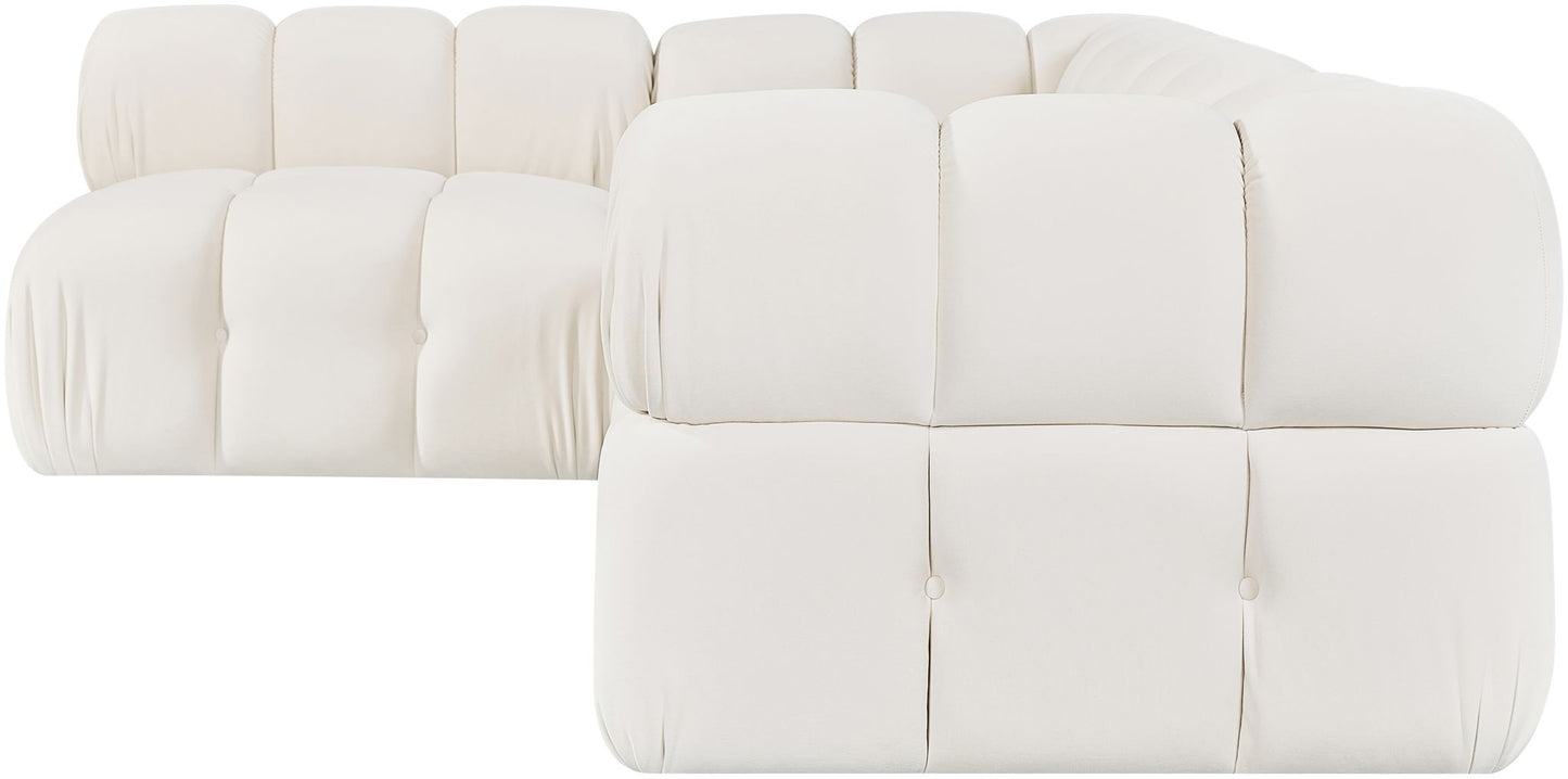 Orin - Fabric Velvet 4 Piece Modular Sectional