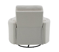 Sagen - Chenille Glider Recliner With Swivel