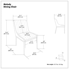 Melody - Versatile Upholstered Dining Chair (Set of 2)