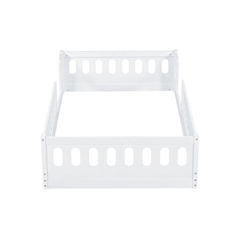 Platform Bed With Guardrail