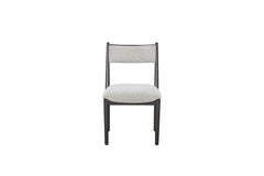 Comfortable Upholstery Cresent Chair (Set of 2) - Peppercorn