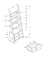 Etagere Bookcase Ladder 4 Tier
