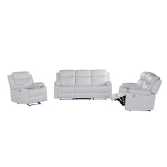 Blanche - Reclining Set With LED Lights, Speaker