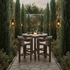 Newport - Water Resistant Fabric Upholstered Outdoor Patio Bar Stool