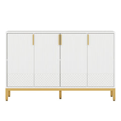 Buffet Sideboard Cabinet With Geometric Doors