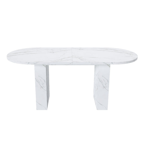 Oval Dining Table - White