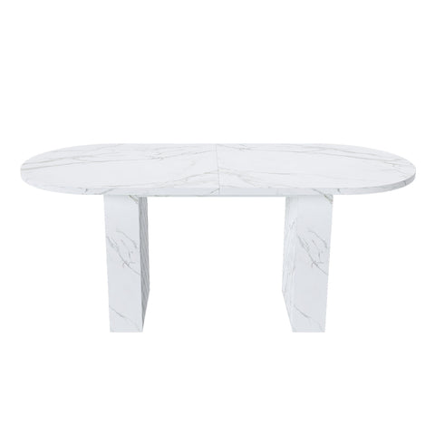 Oval Dining Table - White