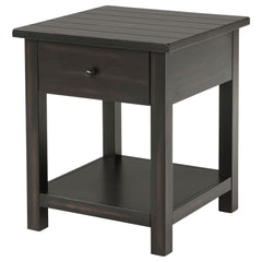 Castleton - 1 Drawer Wood End Table With Shelf