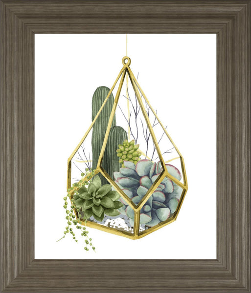 22x26 Wild Terrarium IV By Grace Popp - Green