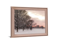 Icy Dawnview - 28" x 34" Framed Wall Art