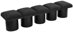Pavilion - 5 Piece Modular Bench With Black Base