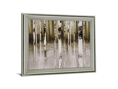 Dusky Birch Woods - 28" x 34" Framed Wall Art