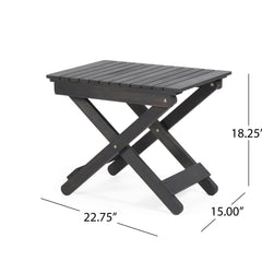 Outdoor Folding Wooden Side Table
