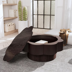 Modern Plum Blossom Shaped Coffee Table With Storage