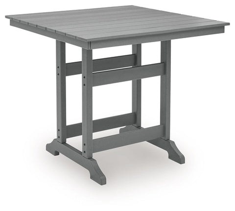 Sanctuary Beach - Square Counter Table With Umbrella Option - Dark Gray