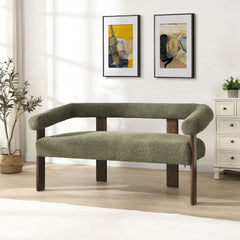 Modern Round Armrest Loveseat
