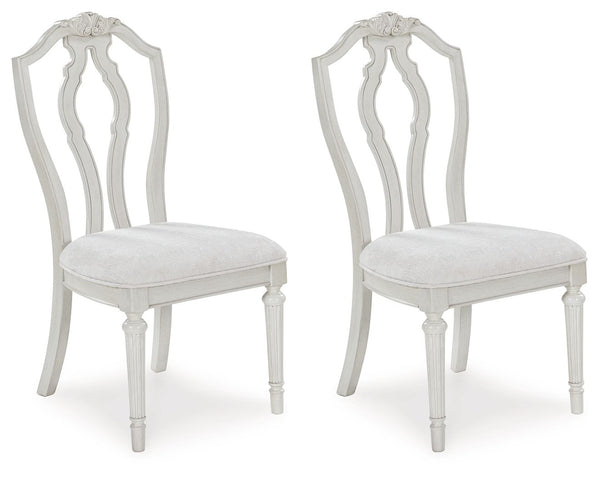 Montelaine - Dining Upholstered Side Chair (Set of 2) - Antique White