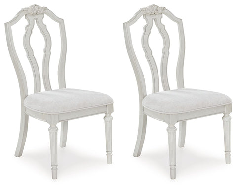 Montelaine - Dining Upholstered Side Chair (Set of 2) - Antique White