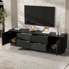 Modern TV Stand With Storage Cabinets, 4 Drawers