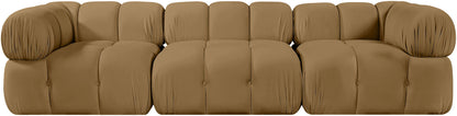 Orin - Velvet Performance Fabric Upholstered 3 Piece Modular Sofa