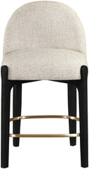 Torino - Counter Stool With Brushed Black Base