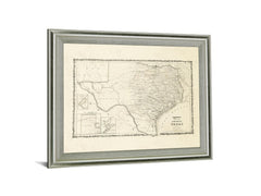 Aged Cartographer - 28" x 34" Framed Wall Art