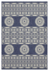 Sunshine - 5'3" X 7'3" Indoor, Outdoor Area Polypropylene Rug - Blue