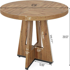 Round Dining Cross Base Kitchen Table