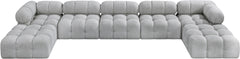 Ames - 7 Piece Fabric Modular U-Shaped Sectional
