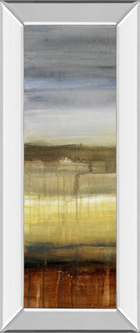 Summer Rain Il By Lanie Loreth - Mirror Framed Print Wall Art - Dark Brown