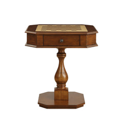 Bishop - Reversible Chess Checker Game Table With Game Tray (Chess Fingures Not Included)