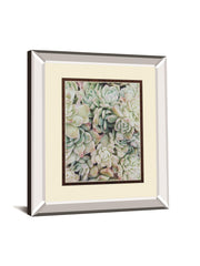 Translucent Succulents By Chelsea Kedron Mirrored Frame - Green