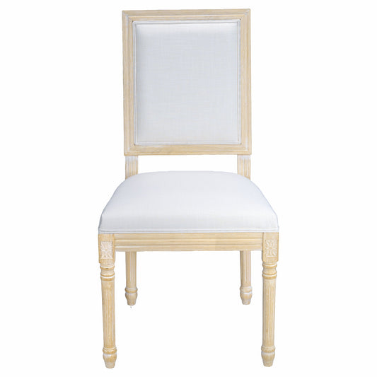 Dining Chairs With Upholstered Square Back (Set of 2)