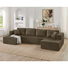 Modern Minimalist U - Shape Modular Sectional Sofa