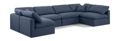 Indulge - Linen 6 Piece Modular U-Shaped Sectional
