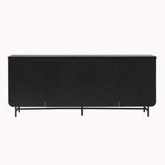 Scandi - Fluted Door Sideboard - Black