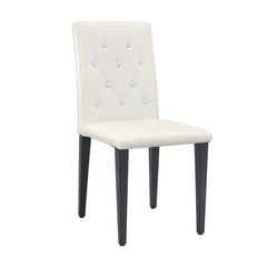 Dining Chairs With Ergonomic Buckle Backrest For Family Dining Rooms