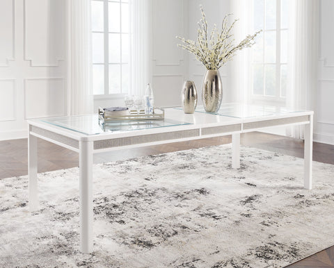 Chalanna - Rectangular Dining Room Extension Table - White