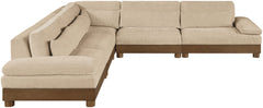 Turin - Chenille Fabric Upholstered Modular Sectional - Beige