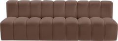 Arc - Faux Leather 3 Seats Modular Sofa