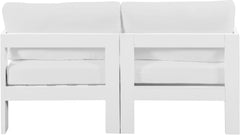Nizuc - Outdoor Patio 2 Seat Modular Sofa With White Frame